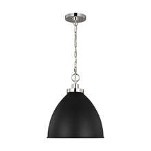 Visual Comfort CP1291MBKPN - Wellfleet Medium Dome Pendant