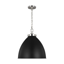 Visual Comfort CP1301MBKPN - Wellfleet Large Dome Pendant