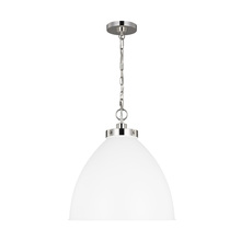 Visual Comfort CP1301MWTPN - Wellfleet Large Dome Pendant