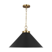 Visual Comfort CP1311MBKBBS - Wellfleet Wide Cone Pendant