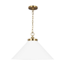 Visual Comfort CP1311MWTBBS - Wellfleet Wide Cone Pendant
