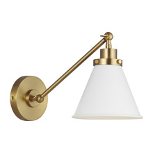 Visual Comfort CW1121MWTBBS - Wellfleet Single Arm Cone Task Sconce