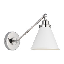 Visual Comfort CW1121MWTPN - Wellfleet Single Arm Cone Task Sconce