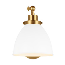 Visual Comfort CW1131MWTBBS - Wellfleet Single Arm Dome Task Sconce