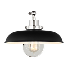 Visual Comfort CW1141MBKPN - Wellfleet Single Arm Wide Task Sconce