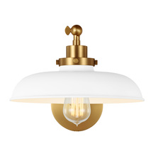 Visual Comfort CW1141MWTBBS - Wellfleet Single Arm Wide Task Sconce