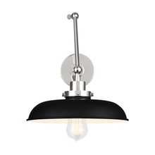 Visual Comfort CW1171MBKPN - Wellfleet Double Arm Wide Task Sconce