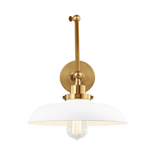 Visual Comfort CW1171MWTBBS - Wellfleet Double Arm Wide Task Sconce