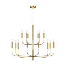 Visual Comfort EC10015BBS - Brianna Large Two-Tier Chandelier