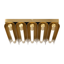 Visual Comfort KF1095BBS - Carson Five Light Flush Mount