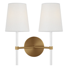 Visual Comfort KSW1102BBSGW - Monroe Double Sconce
