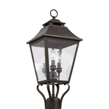 Visual Comfort OL14406SBL - Galena Small Post Lantern