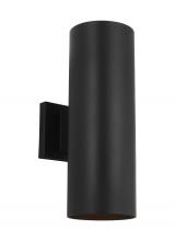 Visual Comfort SLO1152TXB - Outdoor Cylinders Medium Two Light Wall Lantern