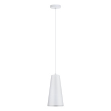 Eglo 201527A - 1 LT Mini Pendant w/ White Finish & White Metal Cone Shade