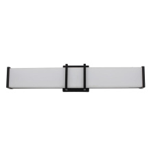 Eglo 204124A - 1 LT LED Bath/Vanity Light w/ Matte Black Finish & White Acrylic Shade
