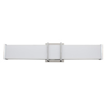 Eglo 204125A - 1 LT LED Bath/Vanity Light w/ Chrome Finish & White Acrylic Shade