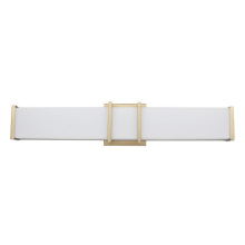 Eglo 204126A - 1 LT LED Bath/Vanity Light w/ Brushed Gold Finish & White Acrylic Shade