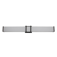 Eglo 204127A - 1 LT LED Bath/Vanity Light w/ Matte Black Finish & White Acrylic Shade