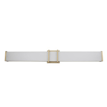 Eglo 204129A - 1 LT LED Bath/Vanity Light w/ Brushed Gold Finish & White Acrylic Shade