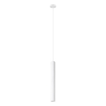 Eglo 204897A - 1 LT Pendant w/ White Finish & White Cylinder Shade