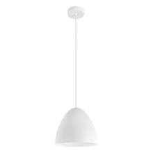 Eglo 205288A - 1 LT Pendant w/ White Finish & White Shade