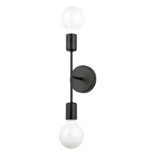 Eglo 205332A - 2 LT Open Bulb Wall Light w/ a Matte Black Finish