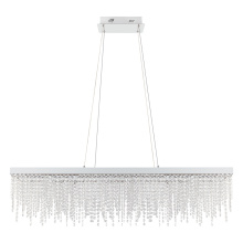 Eglo 39283A - LED Pendant w/ Chrome Finish & Clear Crystal Strands