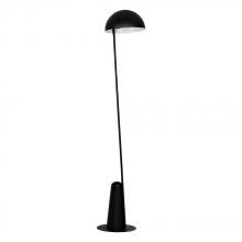 Eglo 900135A - 1 LT Floor Lamp Black w/ White Interior Metal Shade