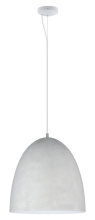 Eglo 94355A - 1 LT Pendant w/ Grey Finish & Grey Shade