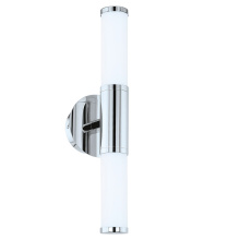 Eglo 95142A - 1 LT Integrated LED Bath/Vanity Wall Light w/ Chrome Finish & Opal Glass Shade