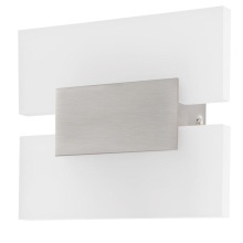 Eglo 96043A - 1 LT LED Wall Light w/ Matte Nickel Finish & Satin Acrylic Shade