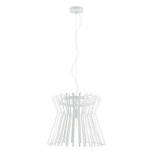 Eglo 97978A - 1 LT Pendant w/ White Finish & White Metal Shade