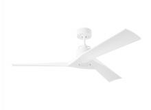 Visual Comfort 3ALMSM52RZW - Alma 52-inch indoor/outdoor Energy Star smart ceiling fan in matte white finish