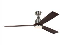 Visual Comfort 3BRYSM60BSD - Bryden Smart 60" Dimmable Indoor/Outdoor Integrated LED Brushed Steel Ceiling Fan