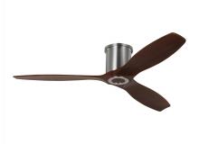 Visual Comfort 3CNHSM52BS - Collins 52-inch indoor/outdoor smart hugger ceiling fan in brushed steel silver finish