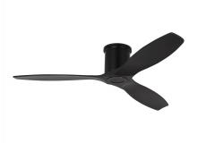 Visual Comfort 3CNHSM52MBKMBK - Collins 52-inch indoor/outdoor smart hugger ceiling fan in midnight black finish
