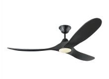 Visual Comfort 3MAVR60BKBKD - Maverick 60" LED Ceiling Fan